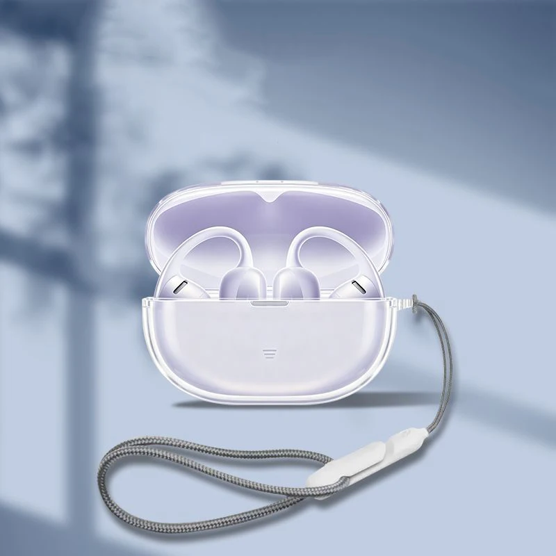 For Shokz OpenDots Air Headphones, This Transparent TPU Material Fully-Covered Anti-Drop Soft Case Protects the Headphones.