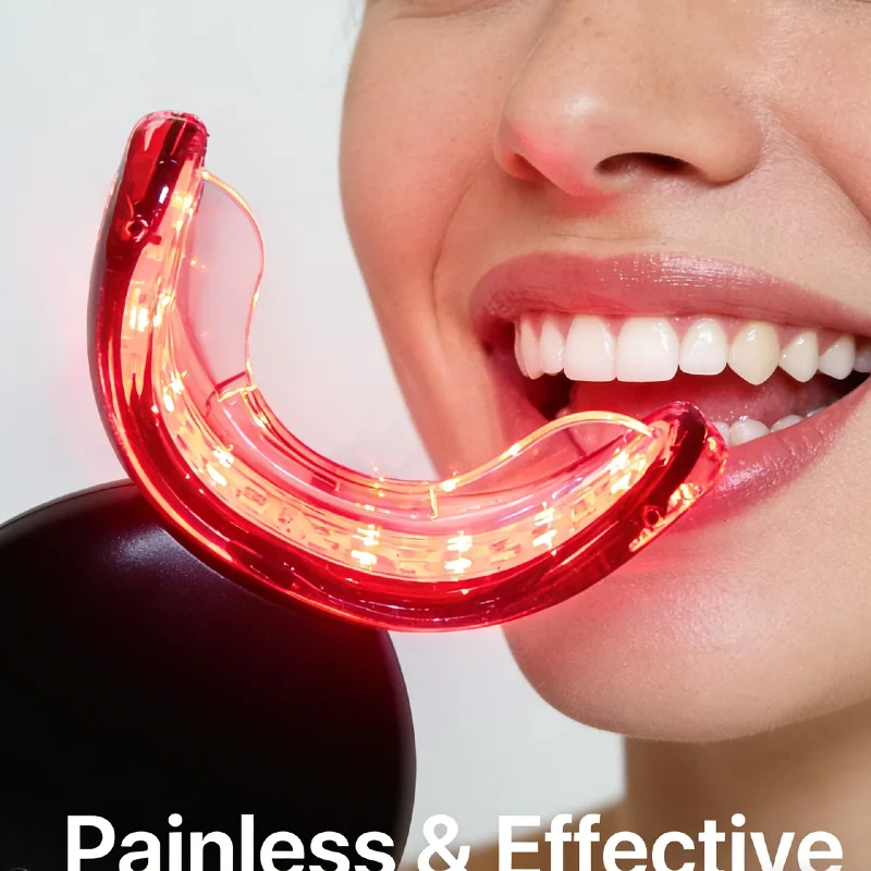 Clinical Red Blue Light Therapy Device for Toothache Relief Sensitive Gums Oral Health Home Use