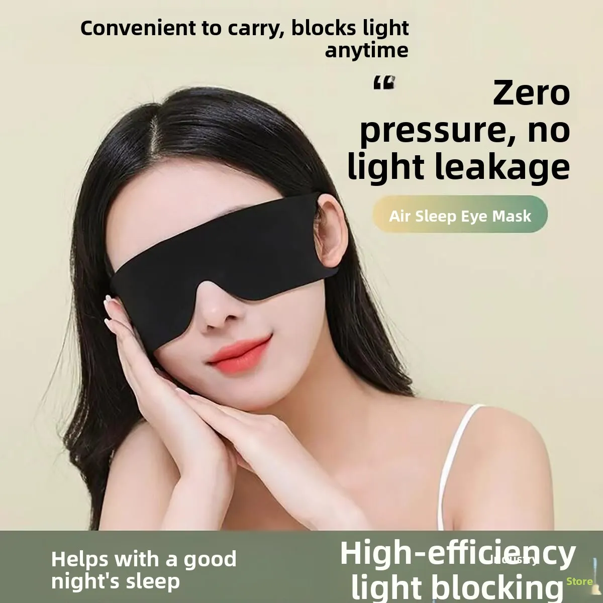 

Sleeping Eye Mask Skin-friendly Light-blocking Men's Women's Breathable Eye Protection Night Sleep Aid Relaxation Tool
