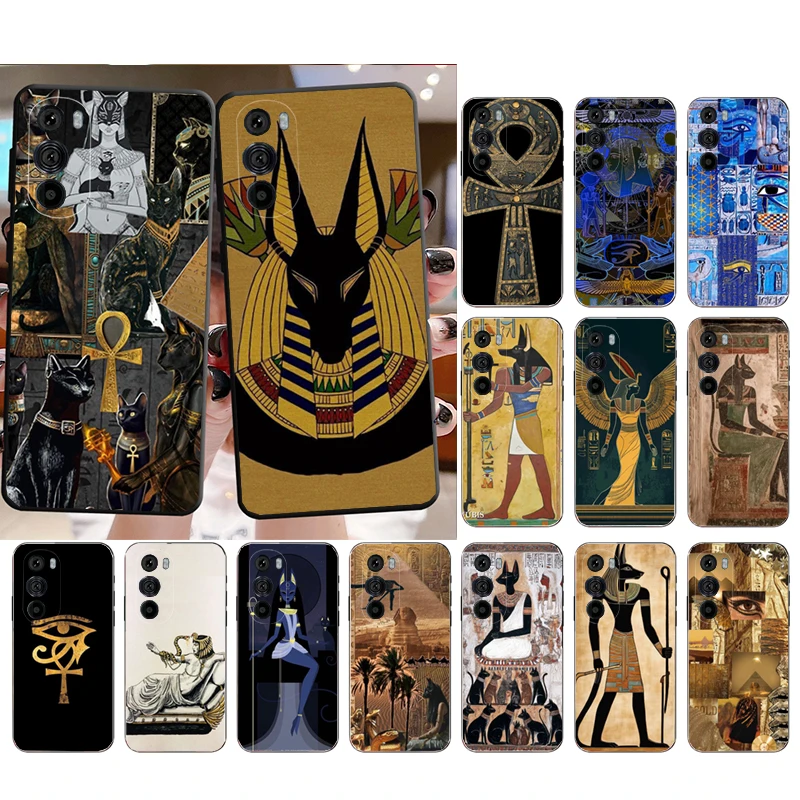 

Phone Case For Motorola Edge 60 50 40 Pro 60 50 40 30 Ultra Neo Fusion Moto G Stylus G Egypt Pharaoh Cat Anubis