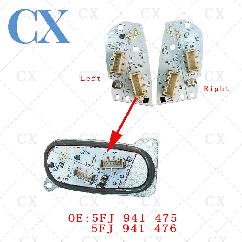 

5FJ941475 5FJ941476 for SEAT Leon Tarraco LED module daytime running light source and turn signal light source board