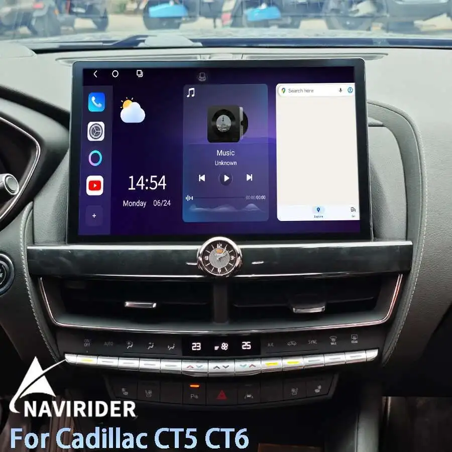 Android Auto GPS 13.3inch Touch Screen For Cadillac CT5 CT6 2020-2023 Car Radio Car Video Players Navigation Multimedia CarPlay