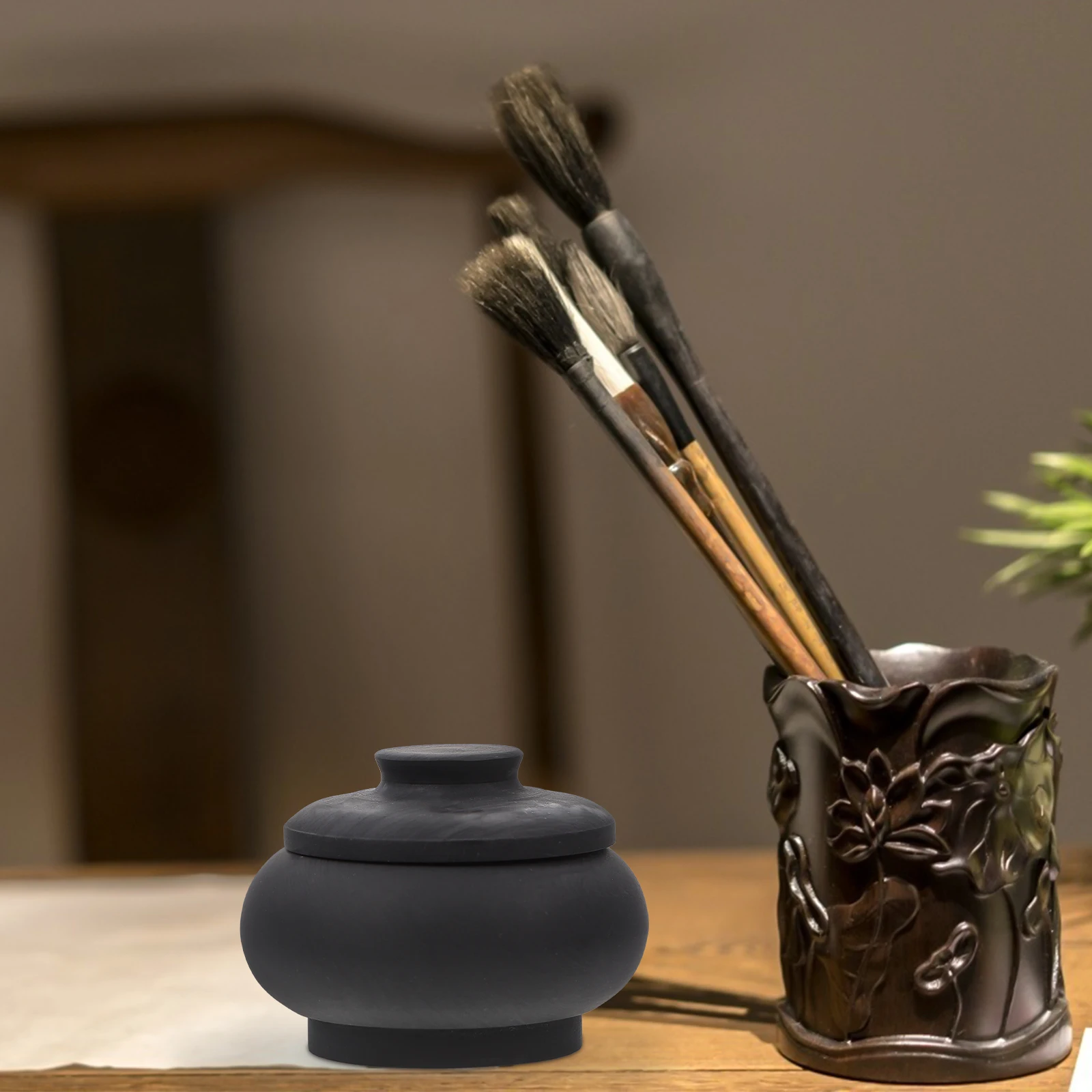 

1Pcs Traditional Writing Accessory Inkstone Durable Inkslab for Calligraphy and Painting Perfect Gift Mini Calligraphy Inkstone