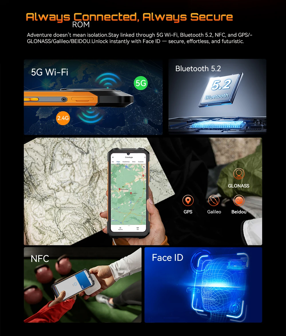 PHILIPS S8320 Rugged Smartphone 12(6+6)GB 128GB Dual Sim 6.745" 120Hz 48MP 10200mAh NFC Waterproof Camping Lamp Unlock