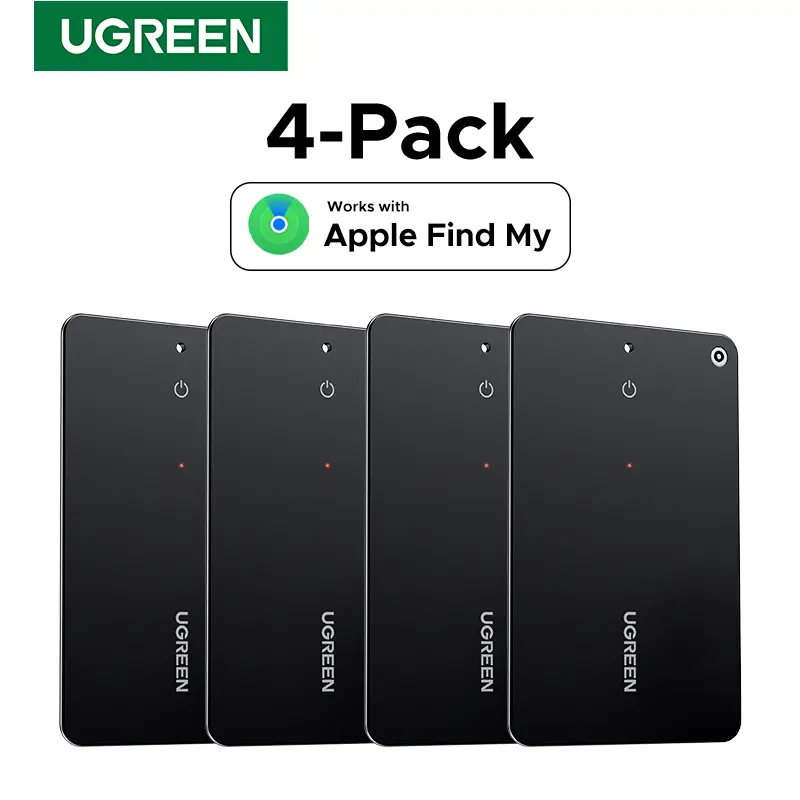UGREEN Wallet Finder, Smart Tag Bluetooth Tracker Card Item Locator for Luggage Tags Passports with Apple Find My App (Only iOS)