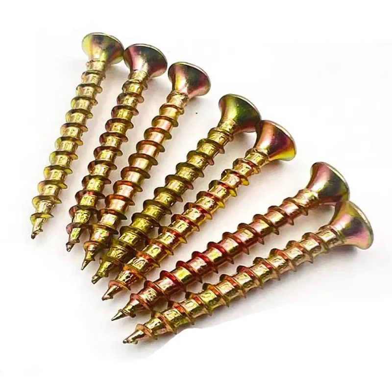 M3 M3.5 M4 M5 M6 Cross Flat Head Wood Screws Construction Screws Zinc Plated Self Tapping Wood Screws For Cabinet Fiberboard