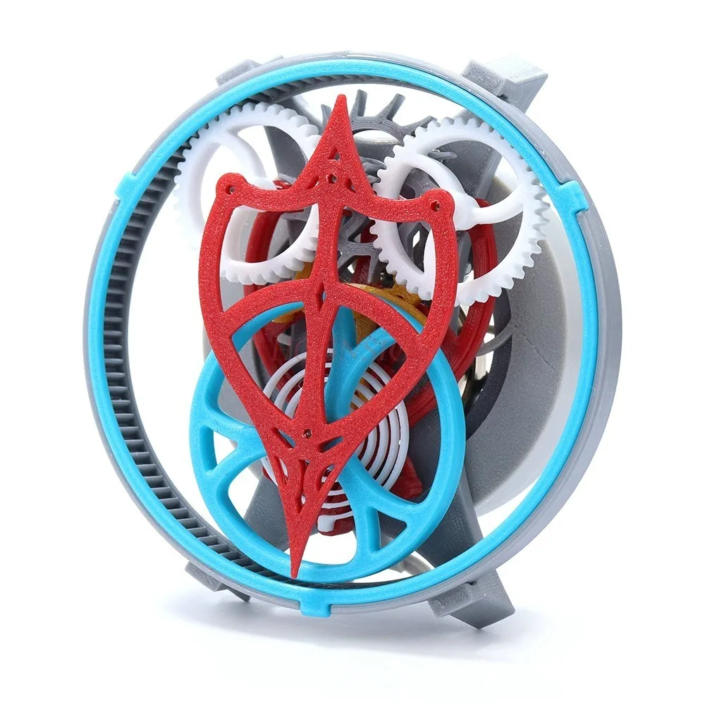 Mechanical art model, gear transmission, educational equipment, tourbillon principle, 3D printing ornament