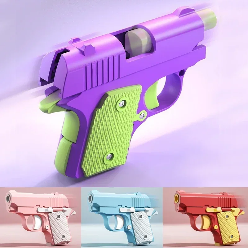 

Mini 1911 Children'S Toy Guns Model 3D Gravity Printing Fidget Toy for Kids Adults Stress Relief Toy Children Decompression Gift