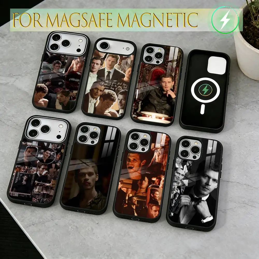 

Klaus Mikaelson V-Vampire D-Diaries Phone Case For iPhone17,16,15,14,13,12,11Plus,Pro Magnetic with Magsafe Wireless Charging