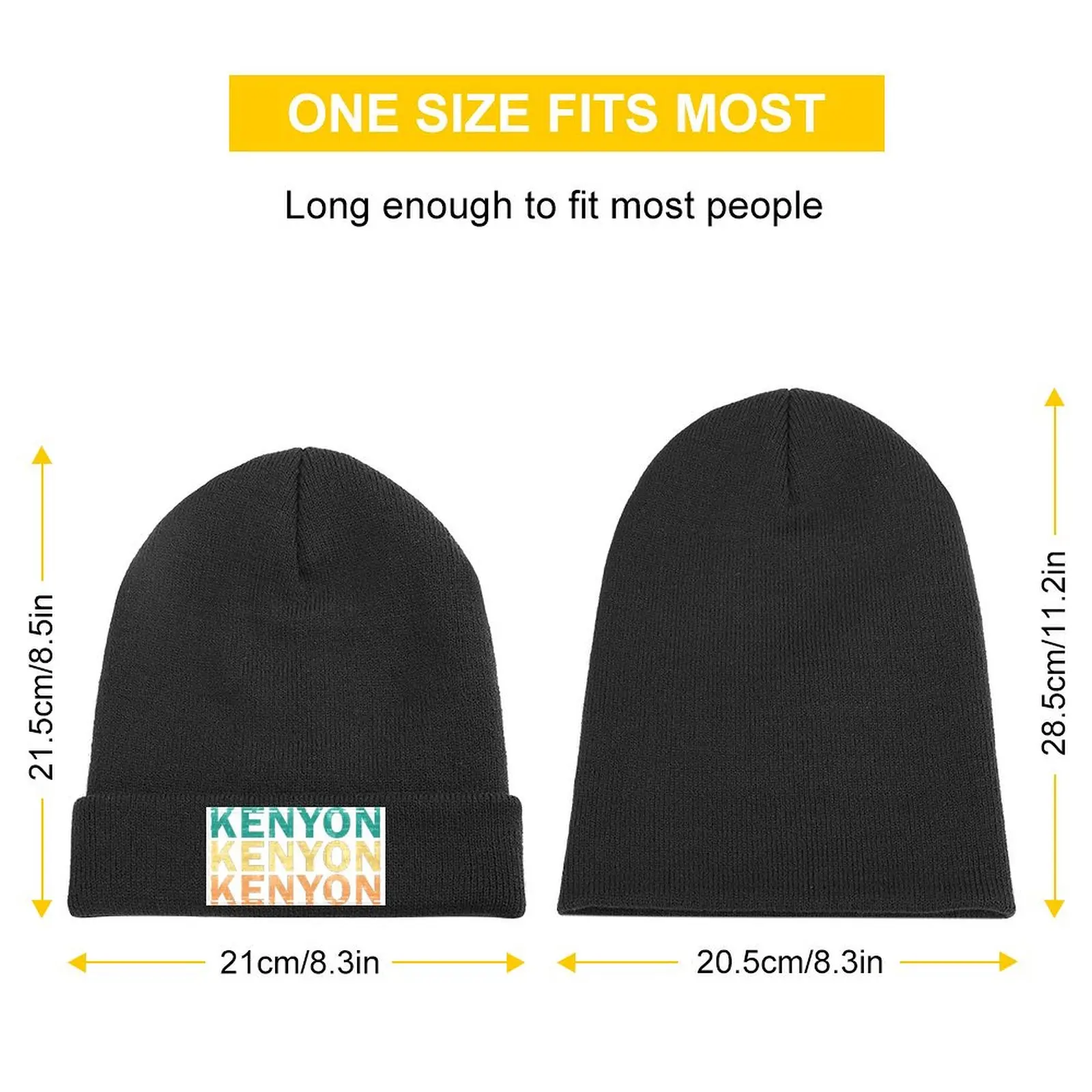 Kenyon Name T Shirt - Kenyon Vintage Retro Kenyon Name Gift Item Tee Knitted Cap Bobble Hat Christmas Hat Hats For Men Women's