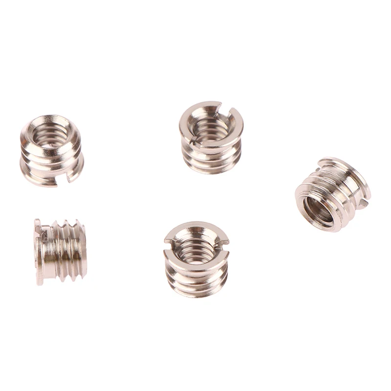 5Pcs Camera Screw Nut 1/4 To 3/8 Inch Convert Screws Standard Adapter Screw Quick Release Screw Tripod Mount Adapter Screw
