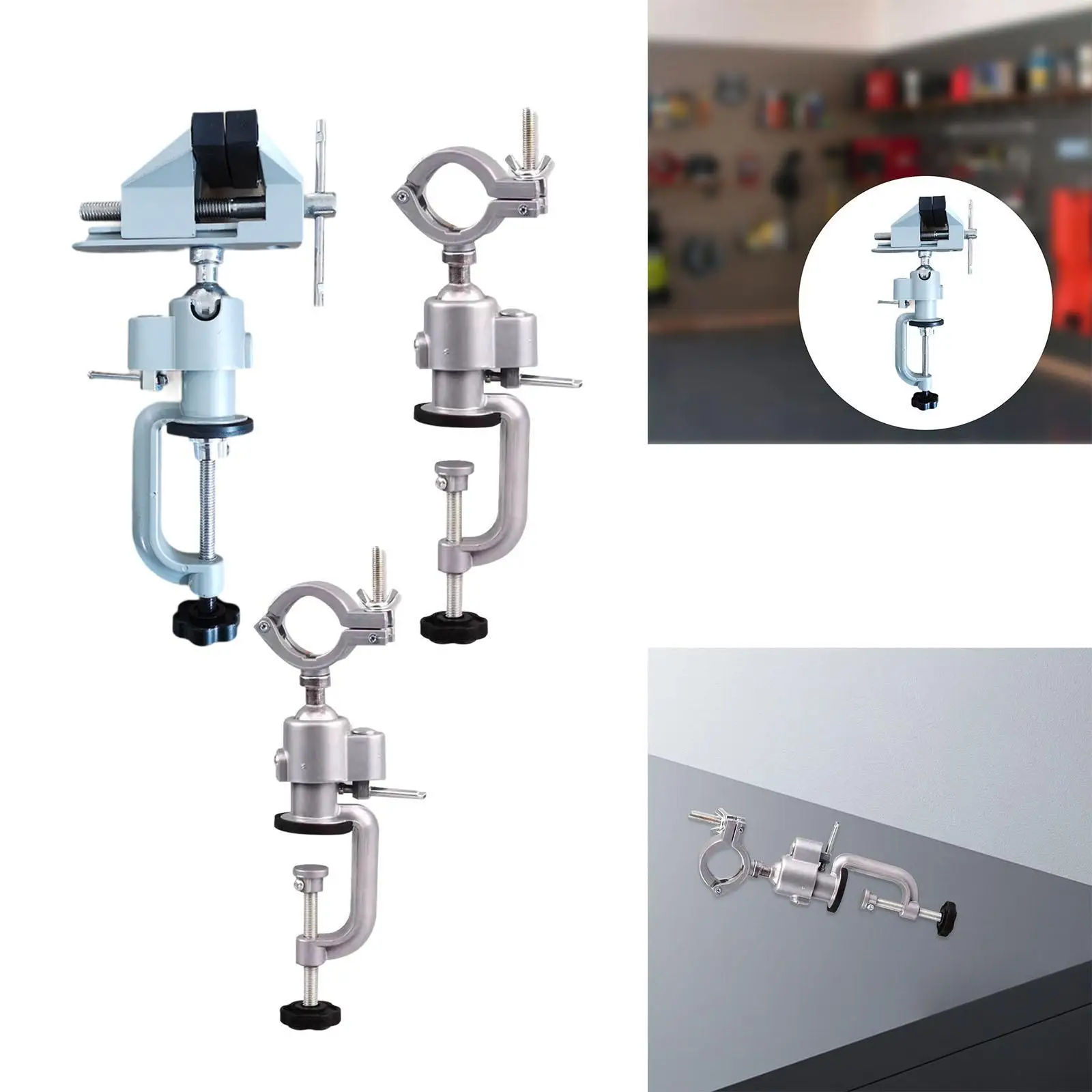 Table Vise Swivel Bench Vise for Jewelry Making Metal Working Woodworking