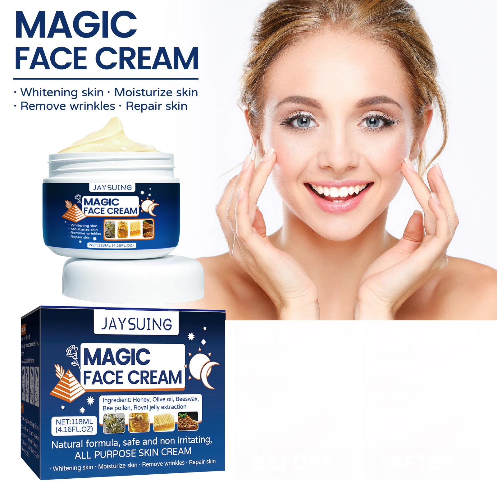 Magic Facial Rejuvenation Cream Wrinkle Removal Fine Lines Lighten Skin Tone Repair Skin Texture Moisturizing Face Nourish Serum