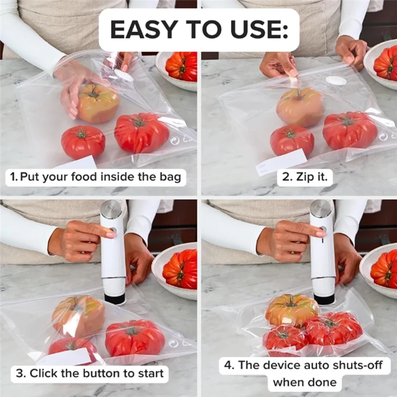 

A83G-Food Vacuum Sealer Machine-Compact Handheld Seal Meal Saver 1SET, Portable Vacuum Sealer Powerful For Food Storage