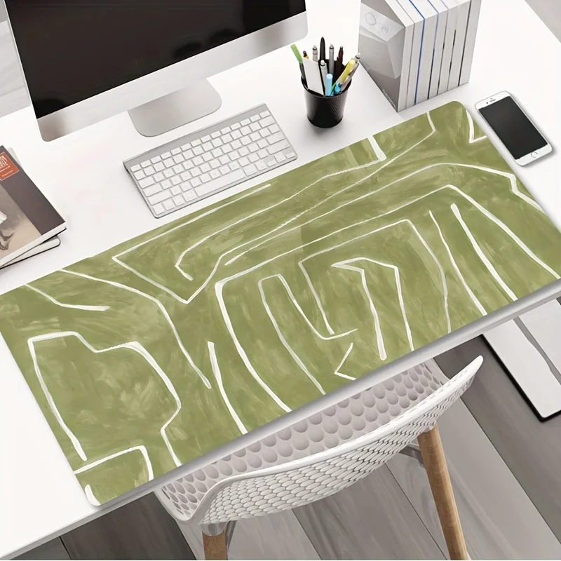 

Minimalist large-sized gaming mouse pad with anti-slip rubber base, washable and durable office and gaming accessories