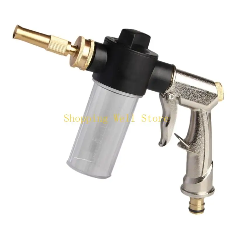 KX4B Professional High Pressure Garden Hose Nozzle Sprayer Guns with 3.5oz Soap Dispenser for Gardening and Cleaning Tasks