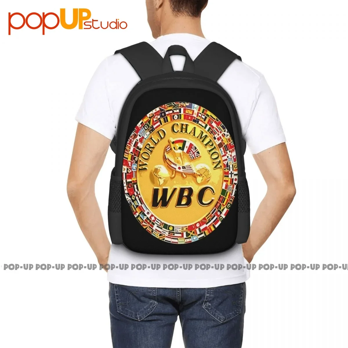 Wbc Boxing Championship Backpack Large Capacity Newest Portable Storage Bag School Sport Bag