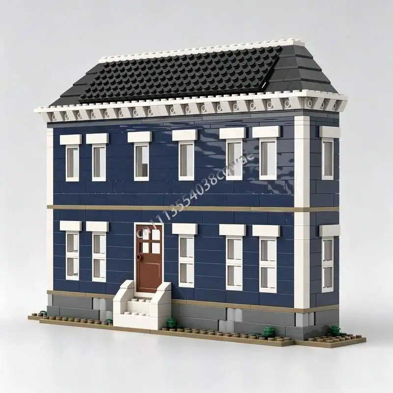 3094PCS Creel House Exterior Victorian Mansion MOC Custom Building Block Creative Architecture Model DIY Assembly Retro Home Toy