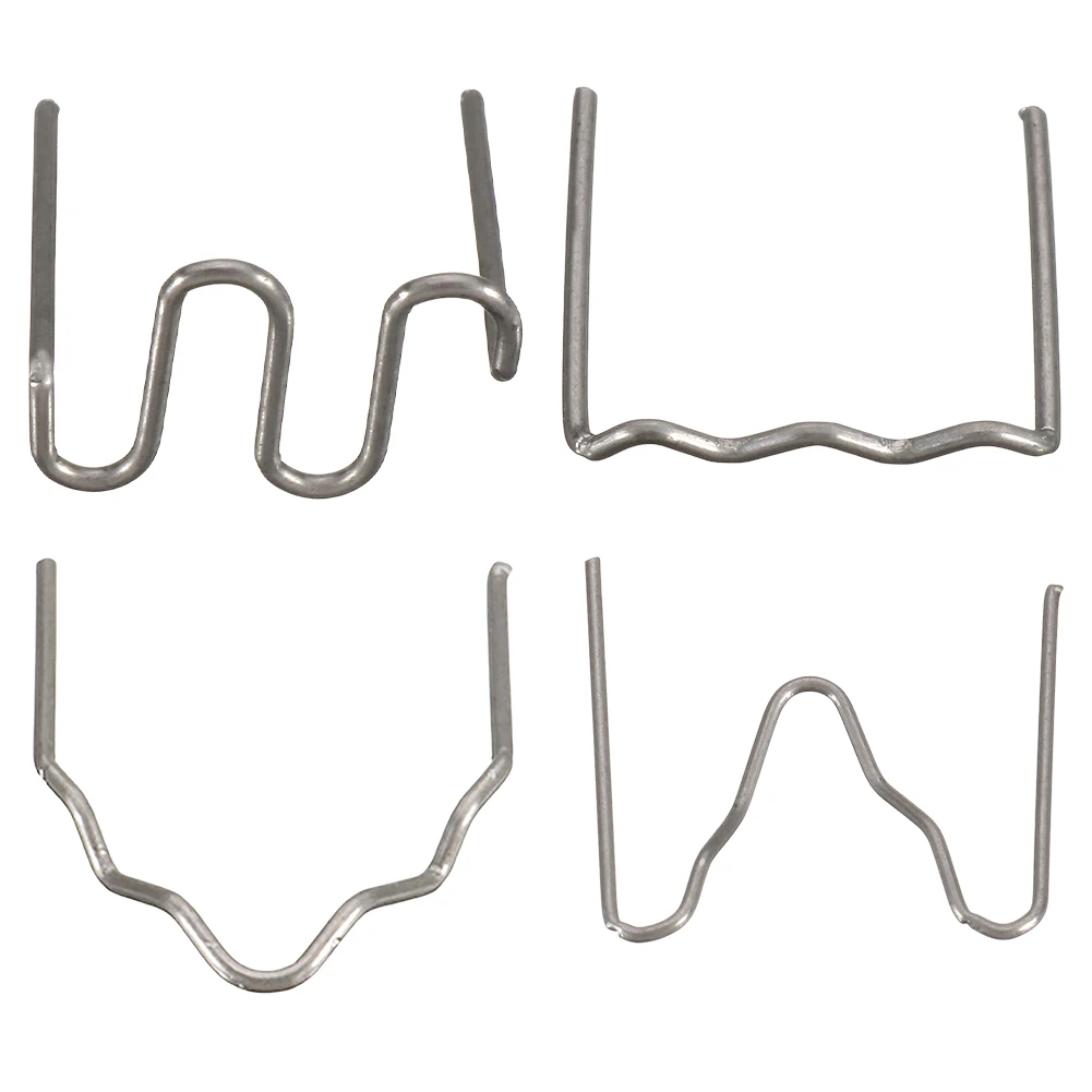 500 Pcs Welding Rods Welding Staples Wave Flat Hot Staples for Plastic Welding Hot Stapler