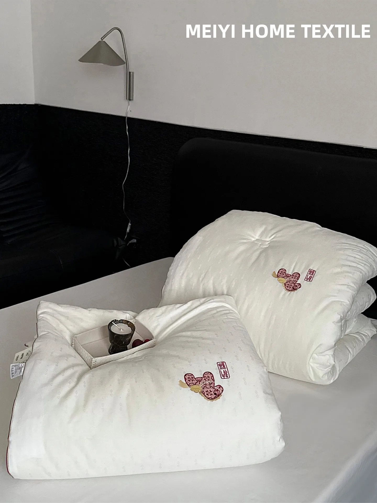 

Утепленное хлопково-соевое одеяло с мягкой цветочной вышивкой, всесезонное, с наполнителем из прочного полиэфирного волокна, теплое для зимы и весны.