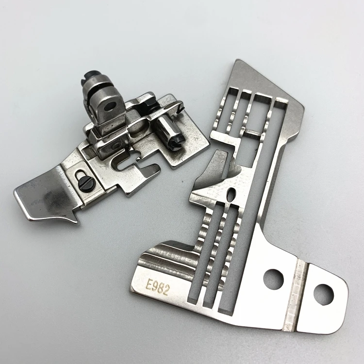 Silver Sword 757 Overlock Machine Five-Wire Needle Set Thin Material 35 Presser Pin Plate E982 Cloth Feeding Tooth Needle Chuck