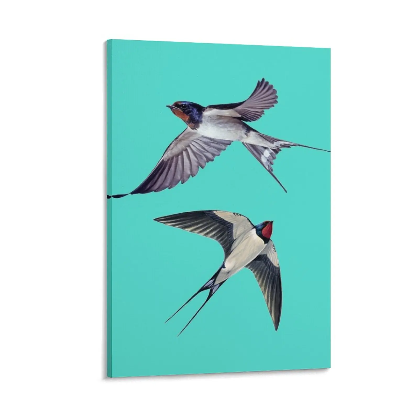 

Swallows Flying side - by - side Canvas Painting fashion wall paintings bedroom decor decorative wall poster house decorations