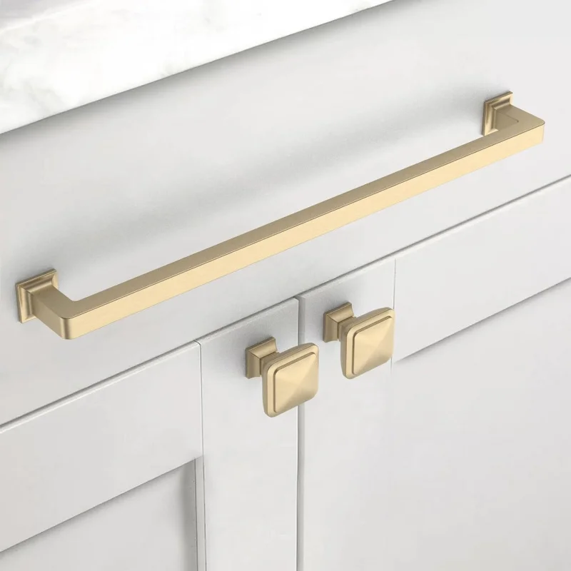 10 12.6 Inch(320mm) Brushed Brass Kitchen Cabinet Handles, Pulls  Hardware Cupboard Drawer P