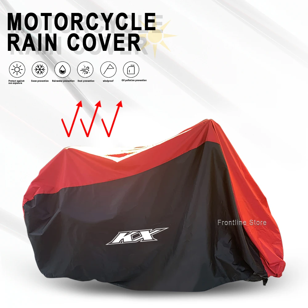 For Kawasaki KX 65 85 125 250 250F 450F 100 Motorcycle Outdoor Dust Rain Snow and Waterproof Universal Rain Cover