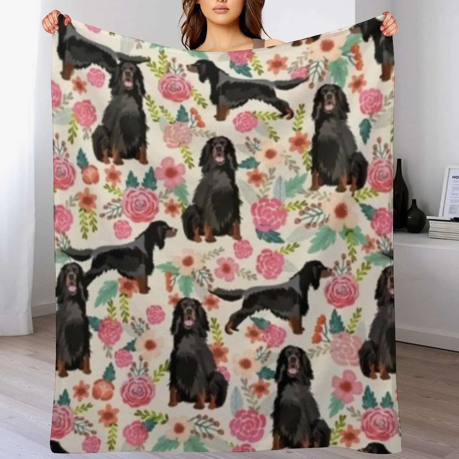 

GORDON SETTER Throw Blanket Hairys Loose halloween Bed covers Blankets