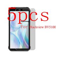 5PCS 2.5D Clear Tempered Glass for Blackview BV5100 Pro BV 5100 Screen Protector For BLACKVIEW 5100 Pro Front Cover Glass Film