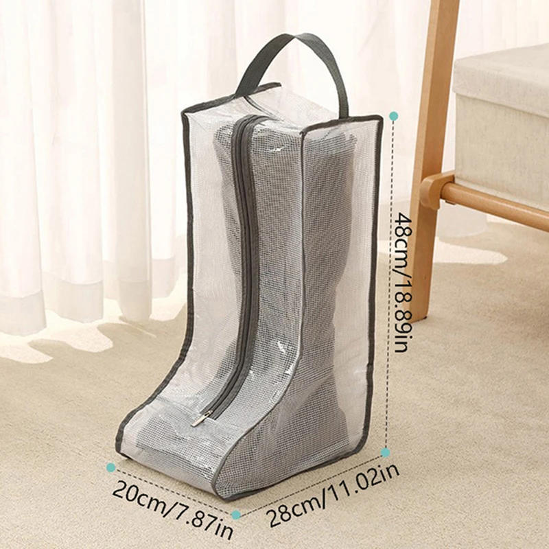 Household Transparent Short Boot Storage Bag Waterproof Dustproof Shoes Protection Bag Long Boots Pocket Moistureproof Container