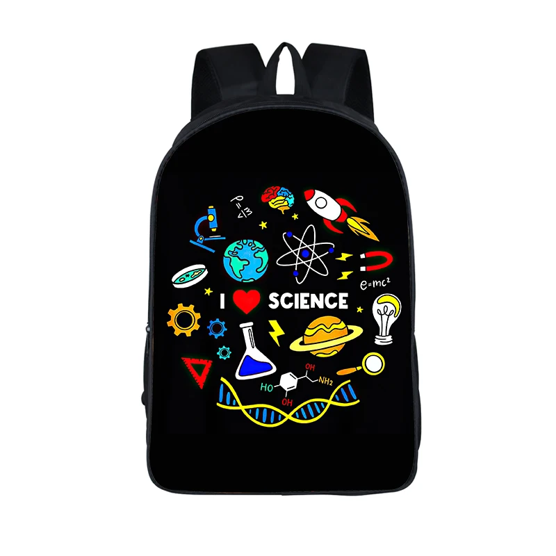 Geometria Matemática Magic Square Print Mochila para crianças, Mochilas escolares para adolescentes, Mochilas para laptop, Sacos de livros para estudantes, 16 polegadas