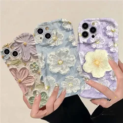 Oil Painting Daisy Flowers Case for Samsung Galaxy S26 Ultra S25 FE S24 S23 S22 Plus Ultra S20 FE A56 A57 A17 A07 A16 A37 A55 5G