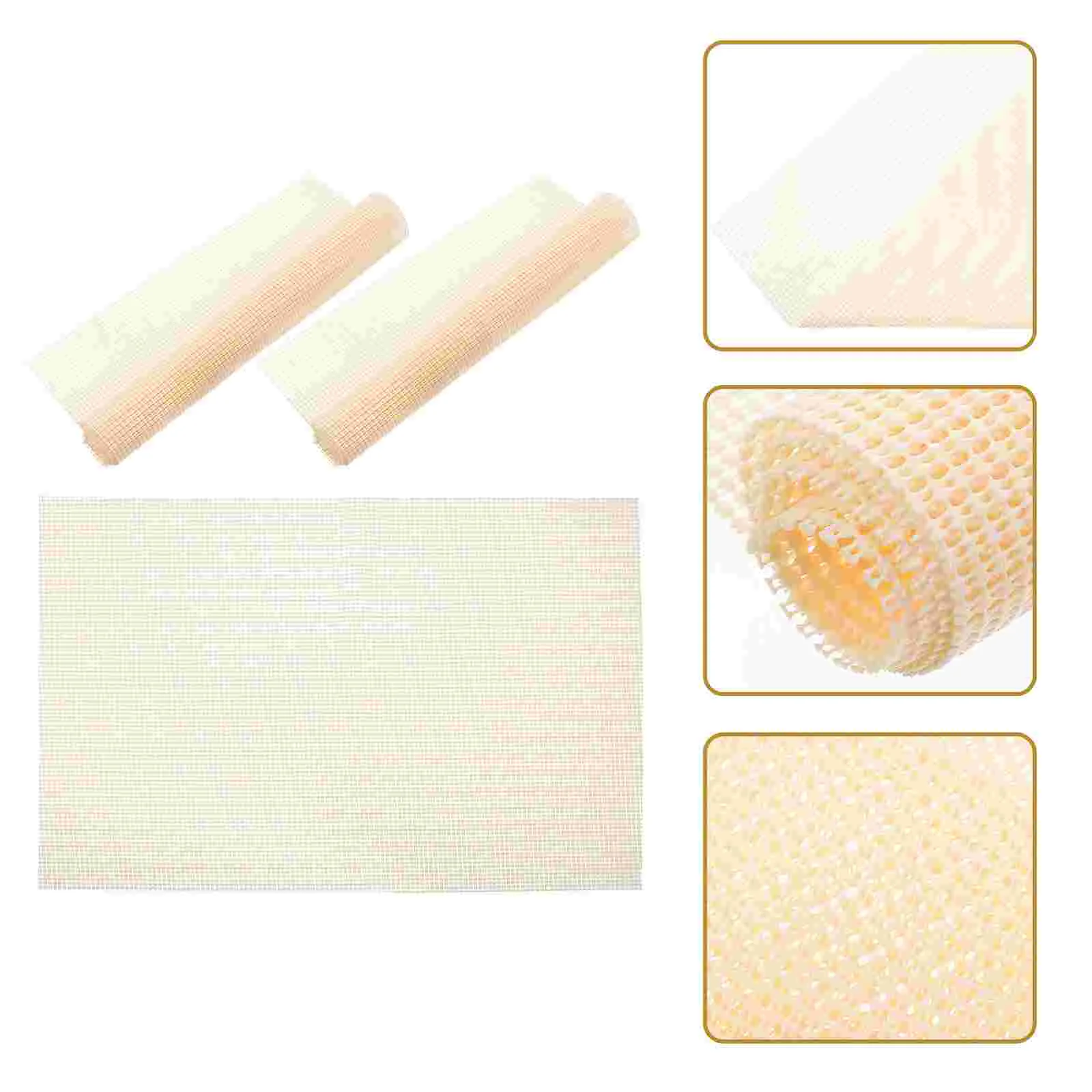 

3 Pcs Mattress Spacer Couch Cushion Non-slip Pad Silicone Rug Pads Back Home Sofa Mattresses Non-skid