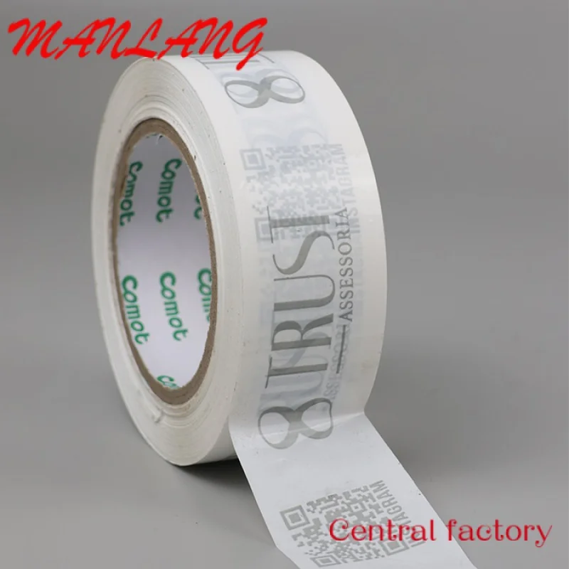 Custom  Branded Suppliers Jumbo Roll Adhesive Printing Customized Custom Logo Printed Fragile OPP Packaging Packing Bopp Tape