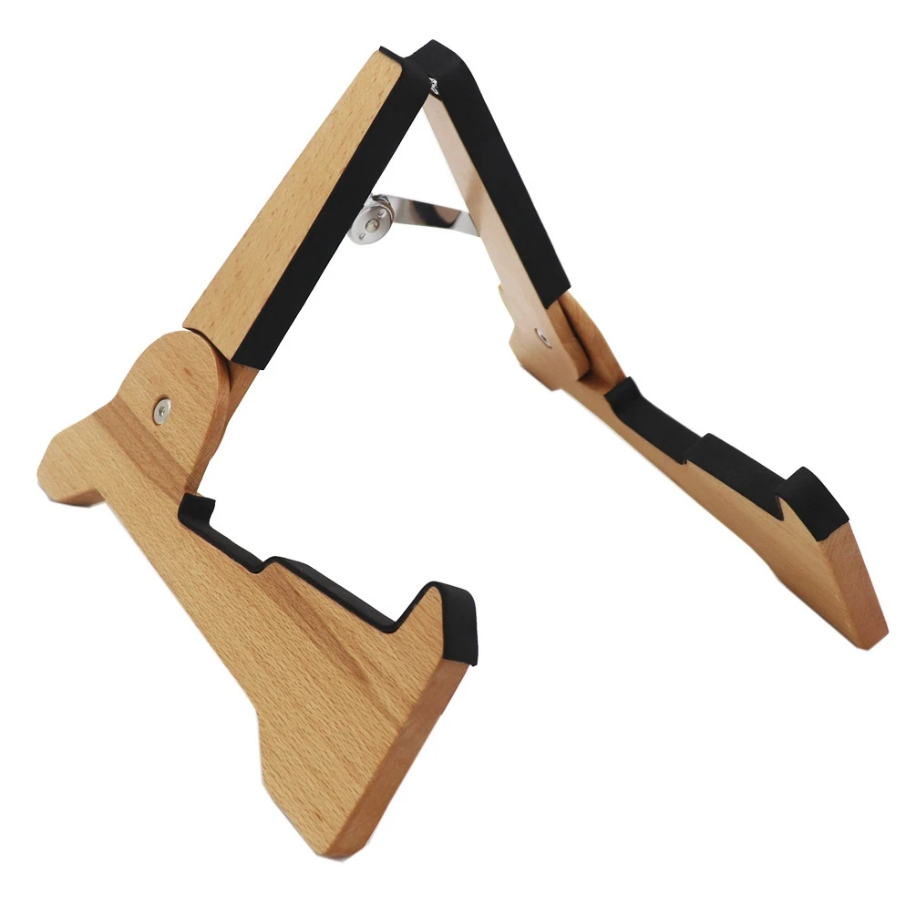 Soporte de guitarra de madera plegable con marco Universal N17R, soporte apto para guitarra eléctrica, guitarra acústica, ukelele bajo