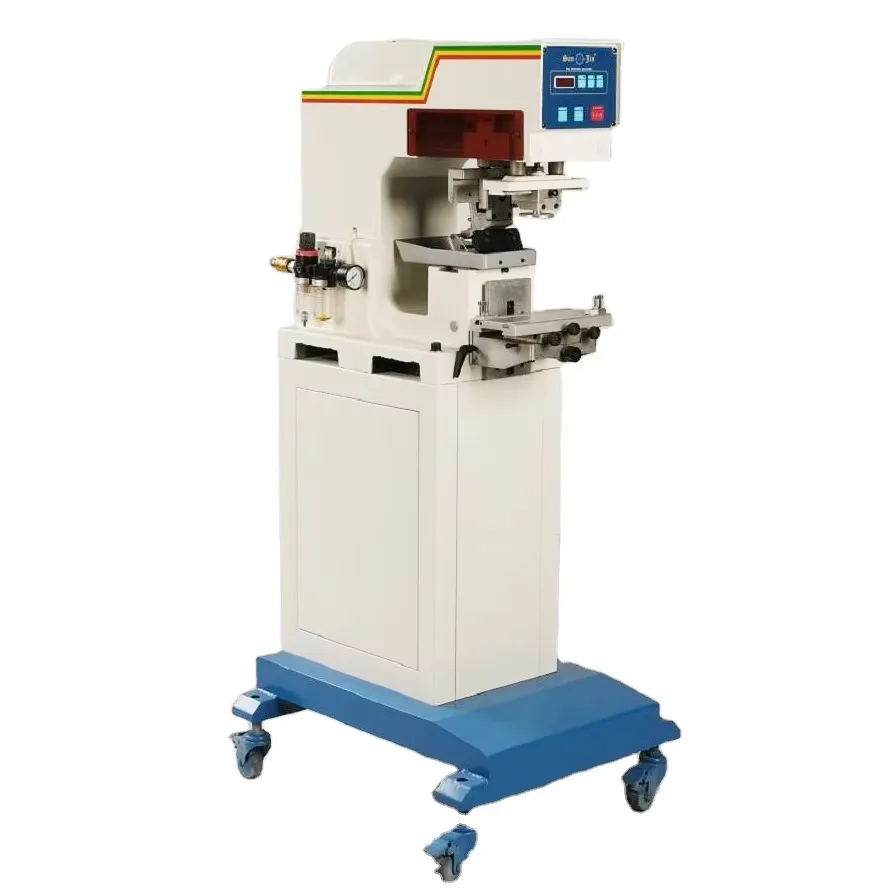 1-Color pad printing machine Sealed and closed ink cup printer Watch dial pen Pneumatic pad printing machine