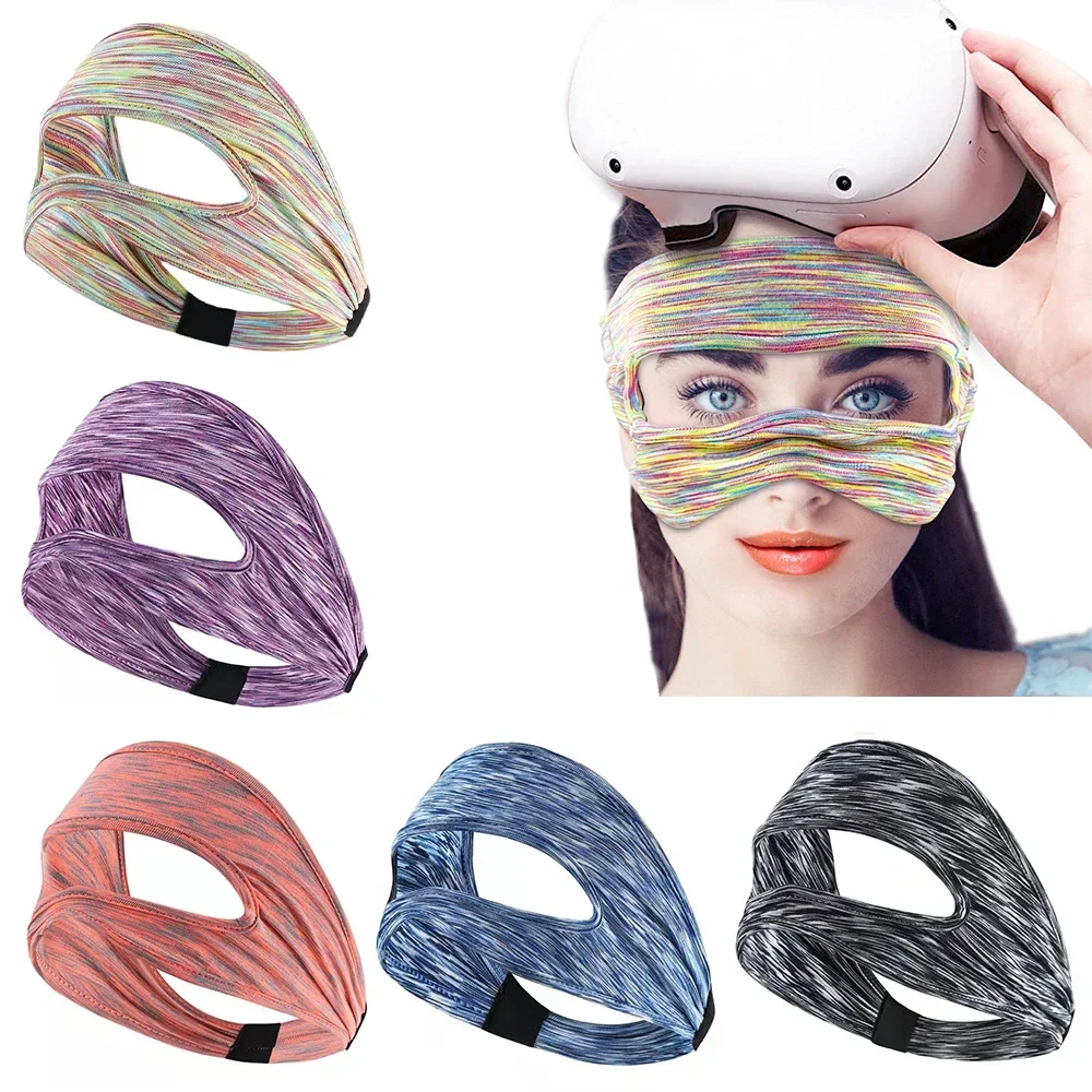 VR Eye Mask Cover for Meta Quest 3/Oculus Quest 2 Breathable Sweat Band Padding with Virtual Reality Headsets Accessories