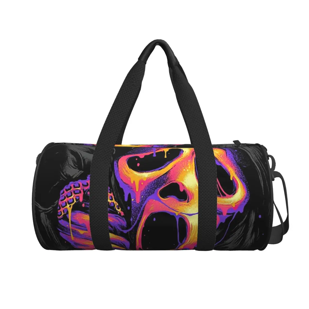 

Bleeding Ghost Face Halloween Skeleton Skull Large Duffle Gym Bag Multi-Functional Duffle Travel Bags Handbags Fitness bag