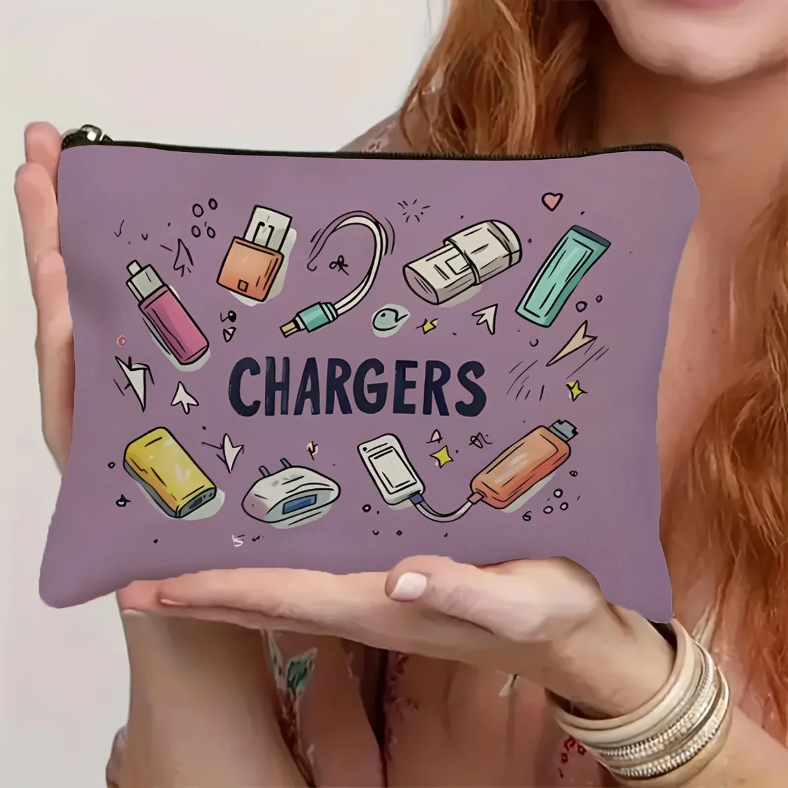 Charging Cable Organizer Bag Travel Portable Electronics Accessories Pouch Unisex Travel Charger Cable Storage Bags
