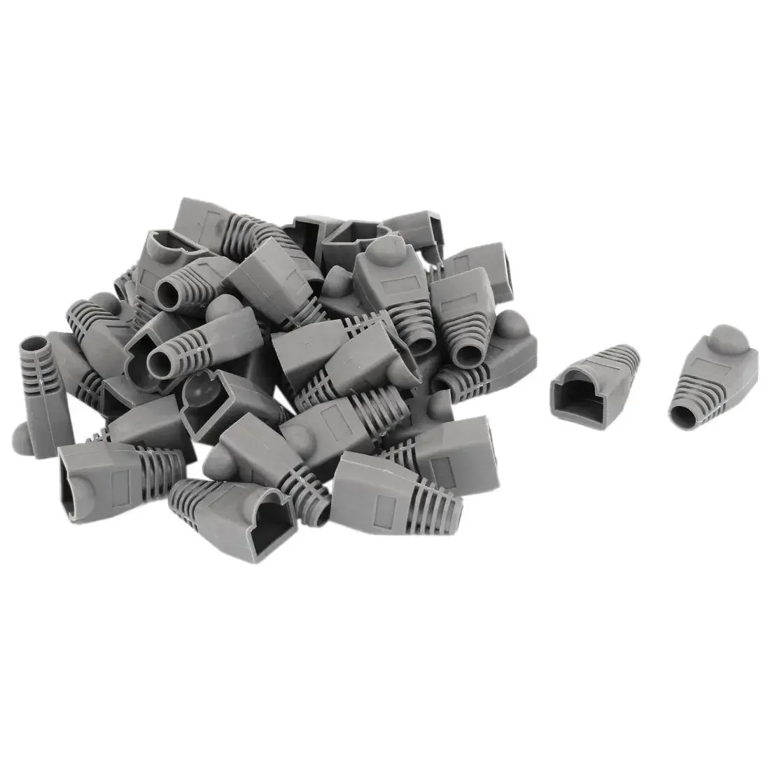 ANPWOO 10PCS Ethernet Gray Rubber RJ45 Connector Boots Cover Case Protector 50 pieces