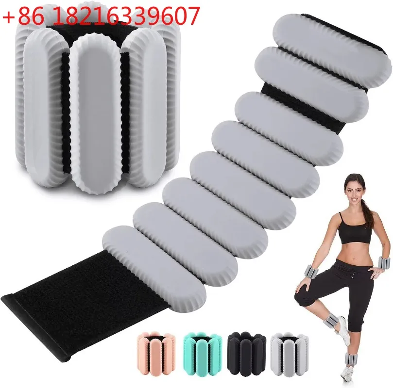 YAO Adjustable Wrist and Ankle Weight Yoga Dance Pilates Silicone Weighted Wristband Silicone Ankle and Wrist Weights
