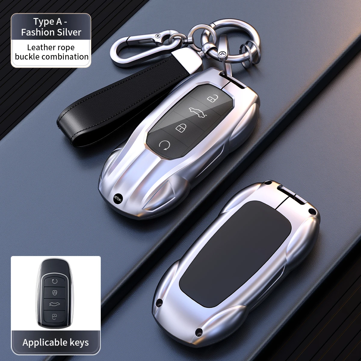 Metal Zinc Alloy Key Fob Cover For Chery Omoda 5 C5 FX Tiggo 7 8 Arrizo 5 2021-2023 Auto Remote Key Protector Accessories