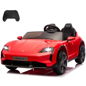 Samochodzik dla dzieci dwuosobowy, licencjonowany Porsche Taycan Turbo S 24V, elektryczny, z pilotem, 4 koła z amortyzacją.