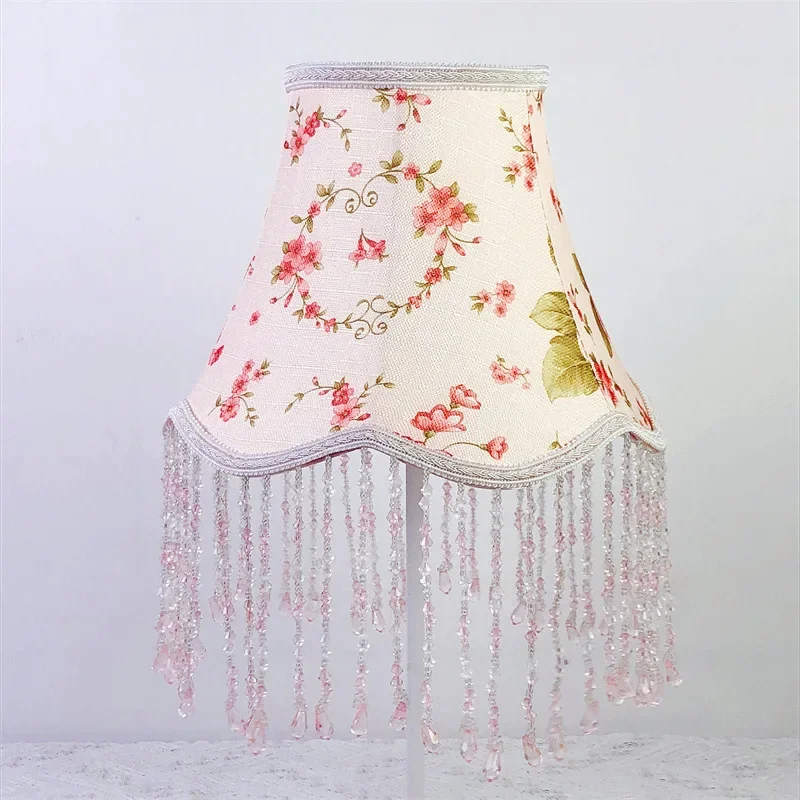 Imagem -06 - Flower Tassel Lampshade For Table Lamp Creative Bedside Woven Lampcovers European Estilo Handmade Lighting Accessories