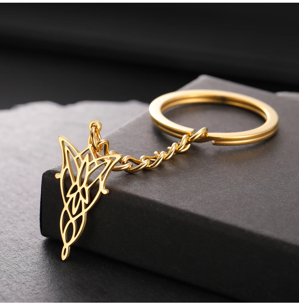 COOLTIME Elfenprinzessin-Anhänger, Schlüsselanhänger, Edelstahl, der Herr der Ringe, Elfenprinzessin, Schlüsselanhänger, Schmuck, Geburtstagsgeschenk 2026 – Detail 12