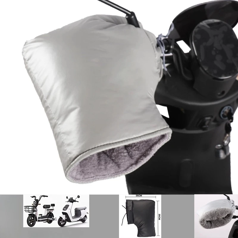 دراجة نارية المقود يفشل معدات الشتاء قفازات دفئا مقاوم للماء غطاء اليدين دراجة مقبض دافئ سميكة مقبض يغطي