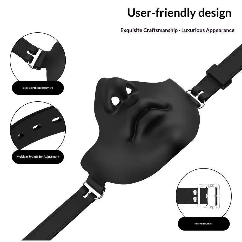 Halloween-Gesichtsmaske, halbgesichtsbedeckend, glänzend, atmungsaktiv, aus Kunstmaterial, verstellbar, mit Gummiband, zum Selbergestalten, für Partys, Rollenspiele und als Accessoire für Kostüme. – Detail 6