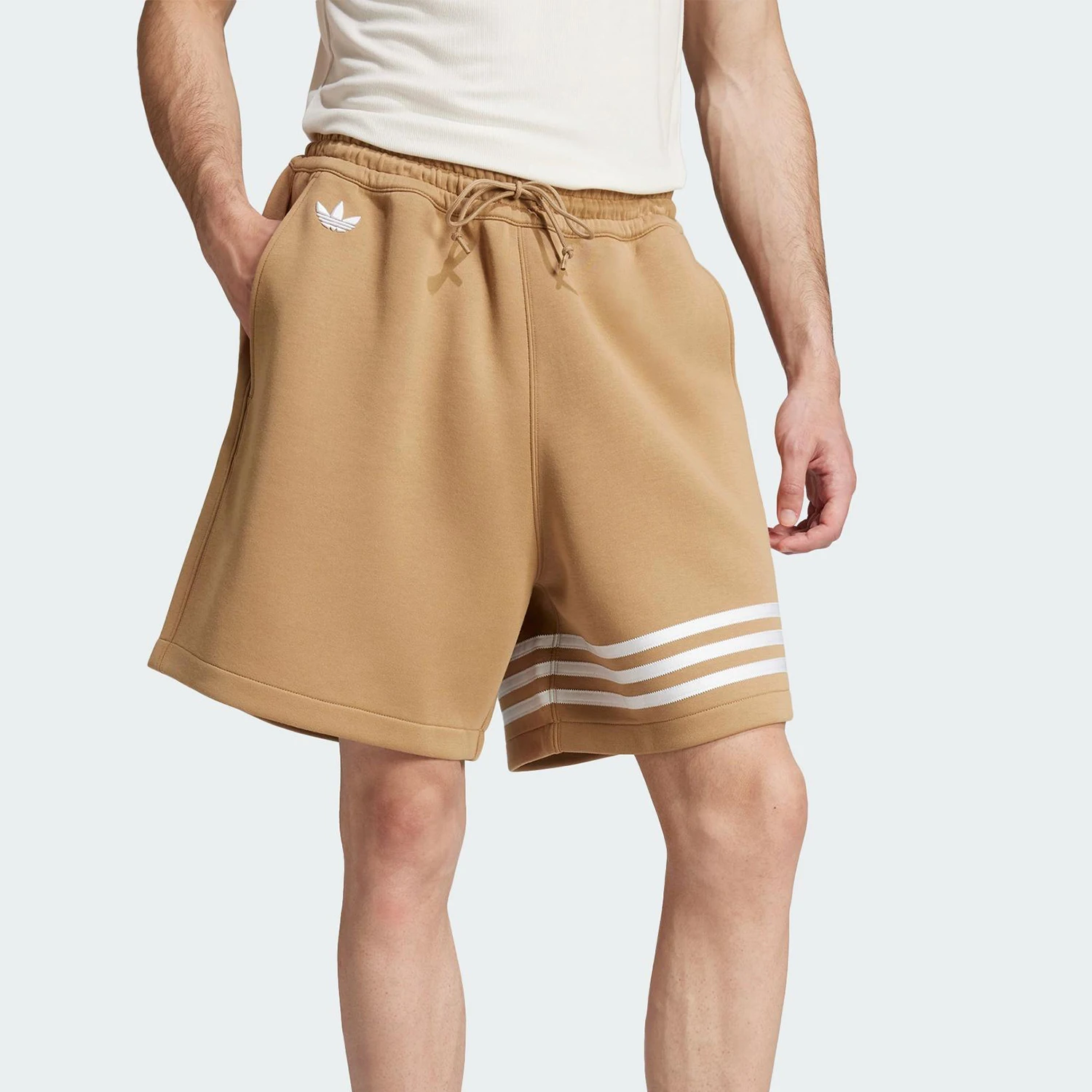 

Adidas Genuine Summer Adidas Originals Men's Tie Waist Loose Classic Shorts JC9940