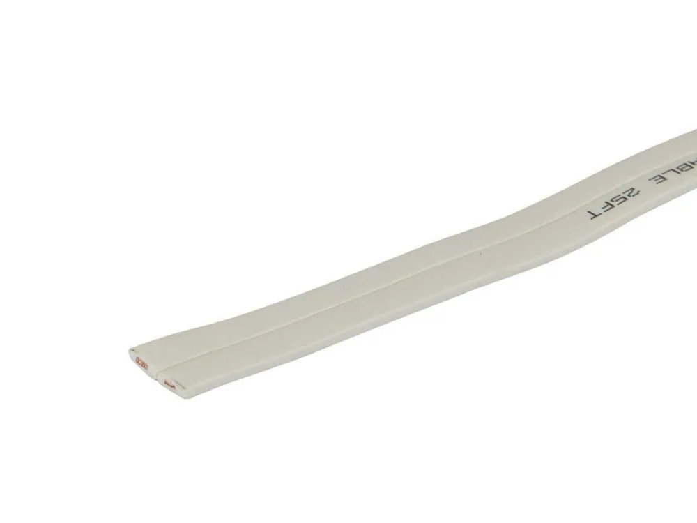 

Плоский провод динамика из чистой меди — настенный экран CL2, оболочка из ПВХ, 16AWG, длина 100 футов